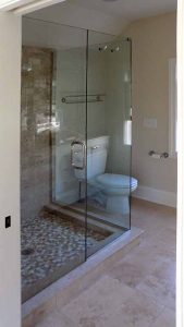 Frameless Shower Enclosure Level Inline and Return