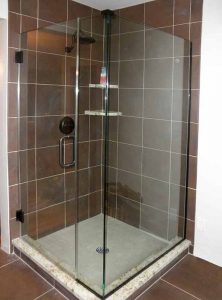 FramelessShower Enclosure Level Return and Inline